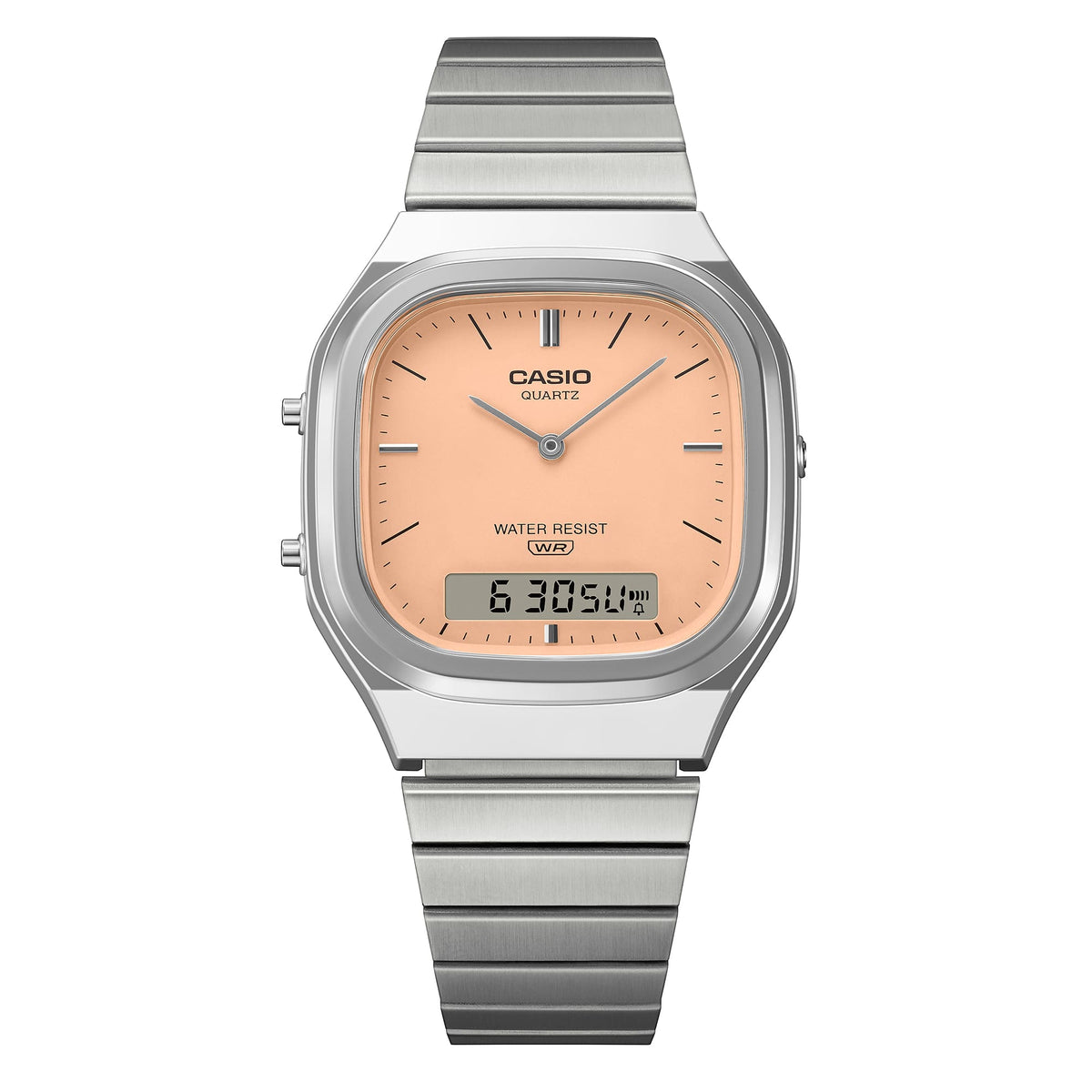 Casio Vintage AQ-240E-4ADF Analog-Digital Watch – Orange – front view