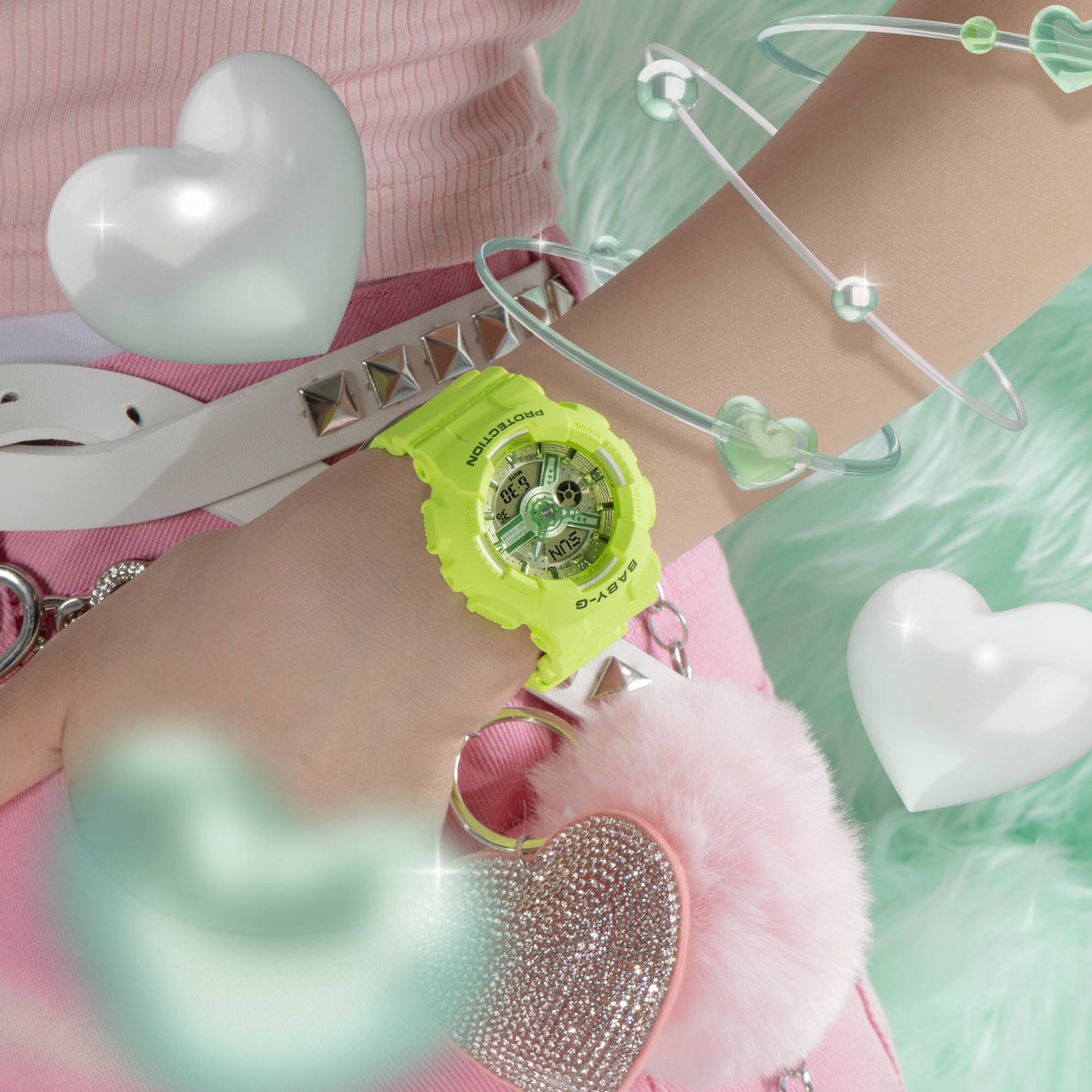Casio Baby-G BA-110YK-3ADR Y2K Analog-Digital Watch – on wrist