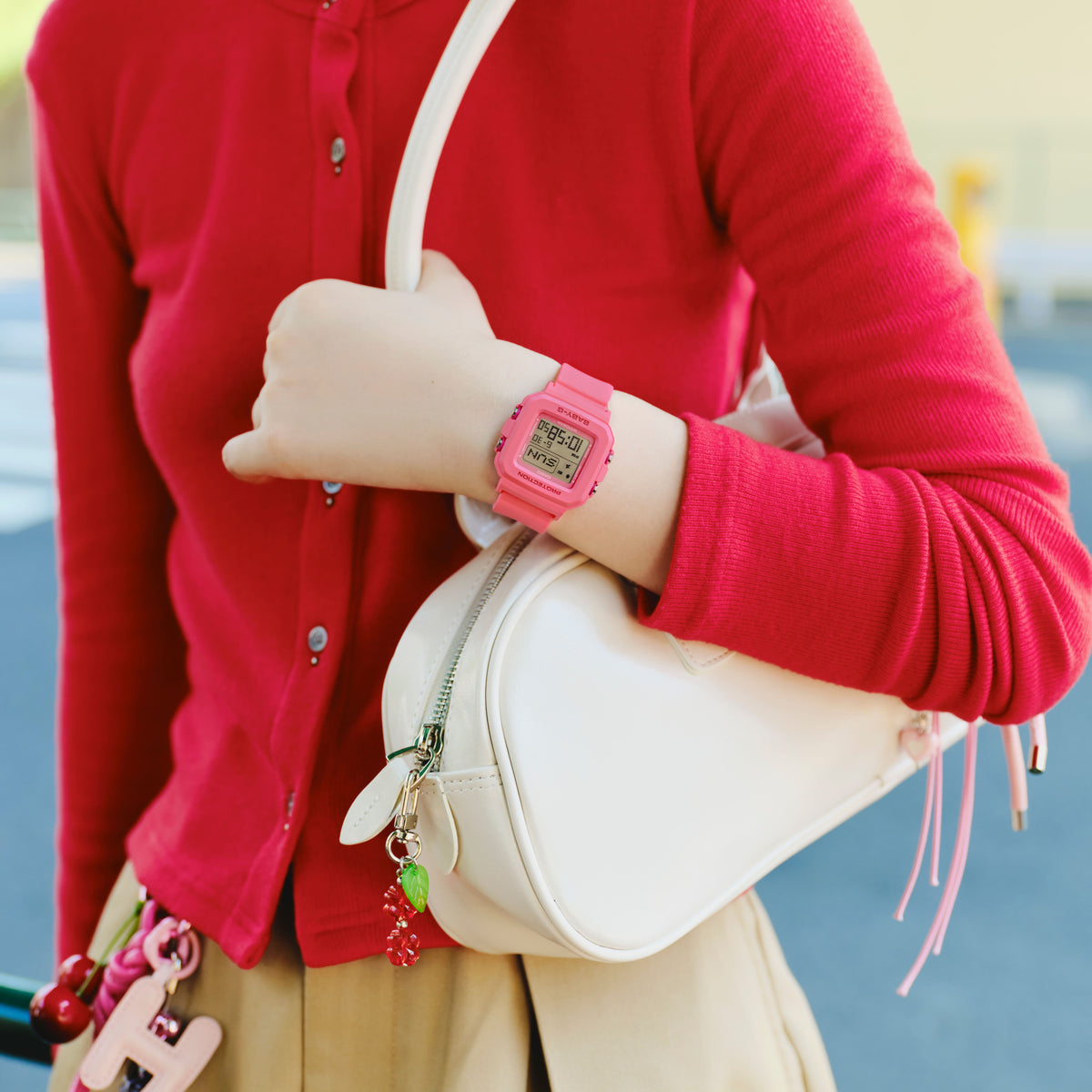Casio Baby-G+ BGD-10KH-4D Convertible Charm Watch – on wrist