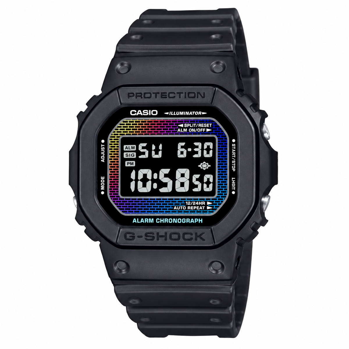 Casio G-Shock DW-5600RW-1D Digital Square Watch – Resin White