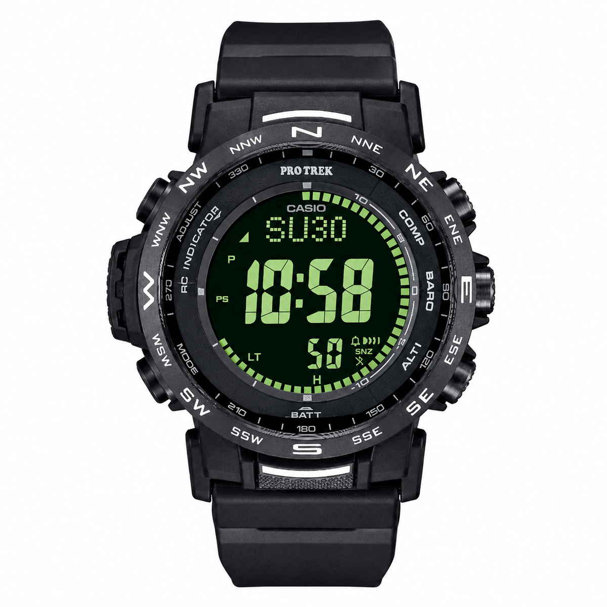 Casio Pro Trek PRW-35Y-1BDR Triple Sensor Solar Multiband Watch – Yellow