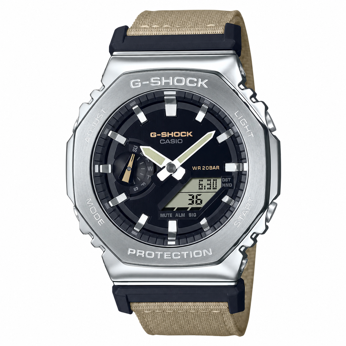 Casio G-Shock GM-2100C-5A Metal Bezel CasiOak Watch – Caramel Brown