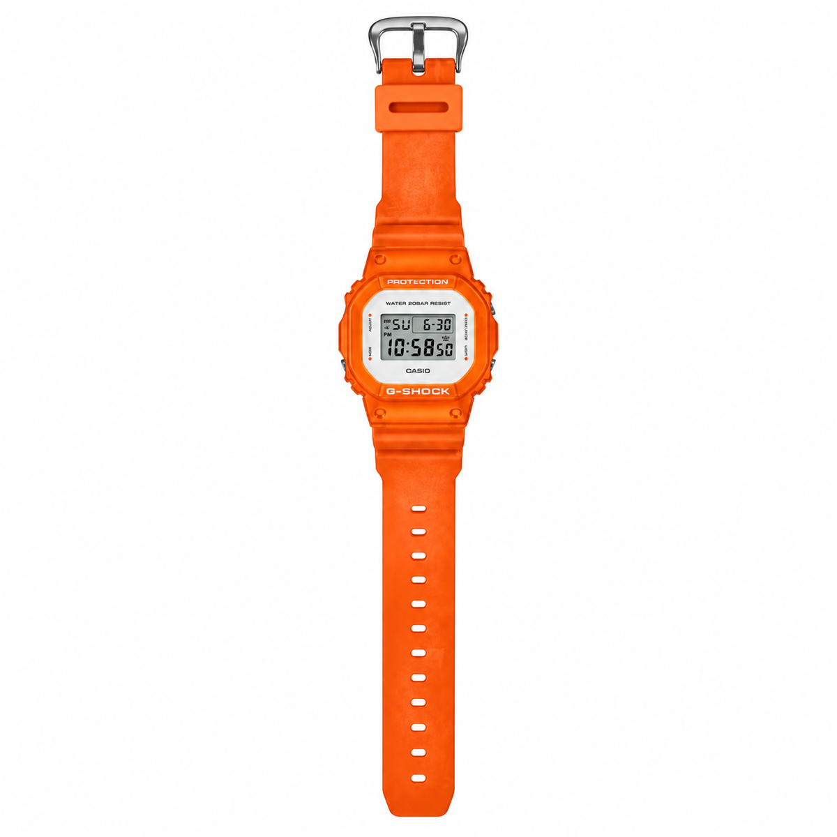 Casio G-Shock DW-5600WS-4DR Digital Square Watch – Semi-Transparent