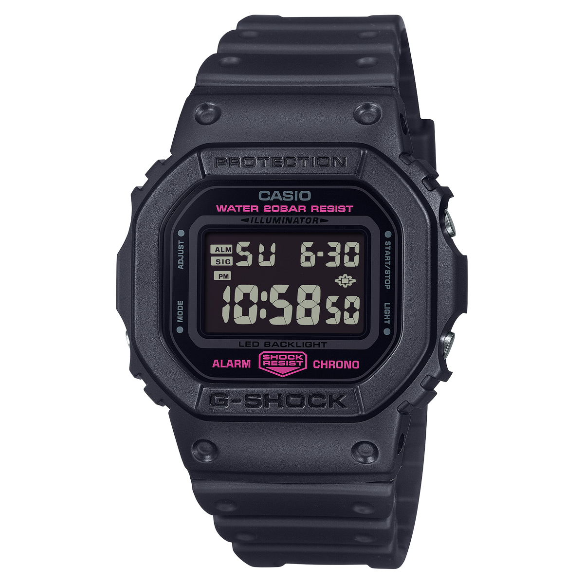 Casio G-Shock DW-5600PK-1D Pink Ribbon Digital Watch – Black/Pink product photo