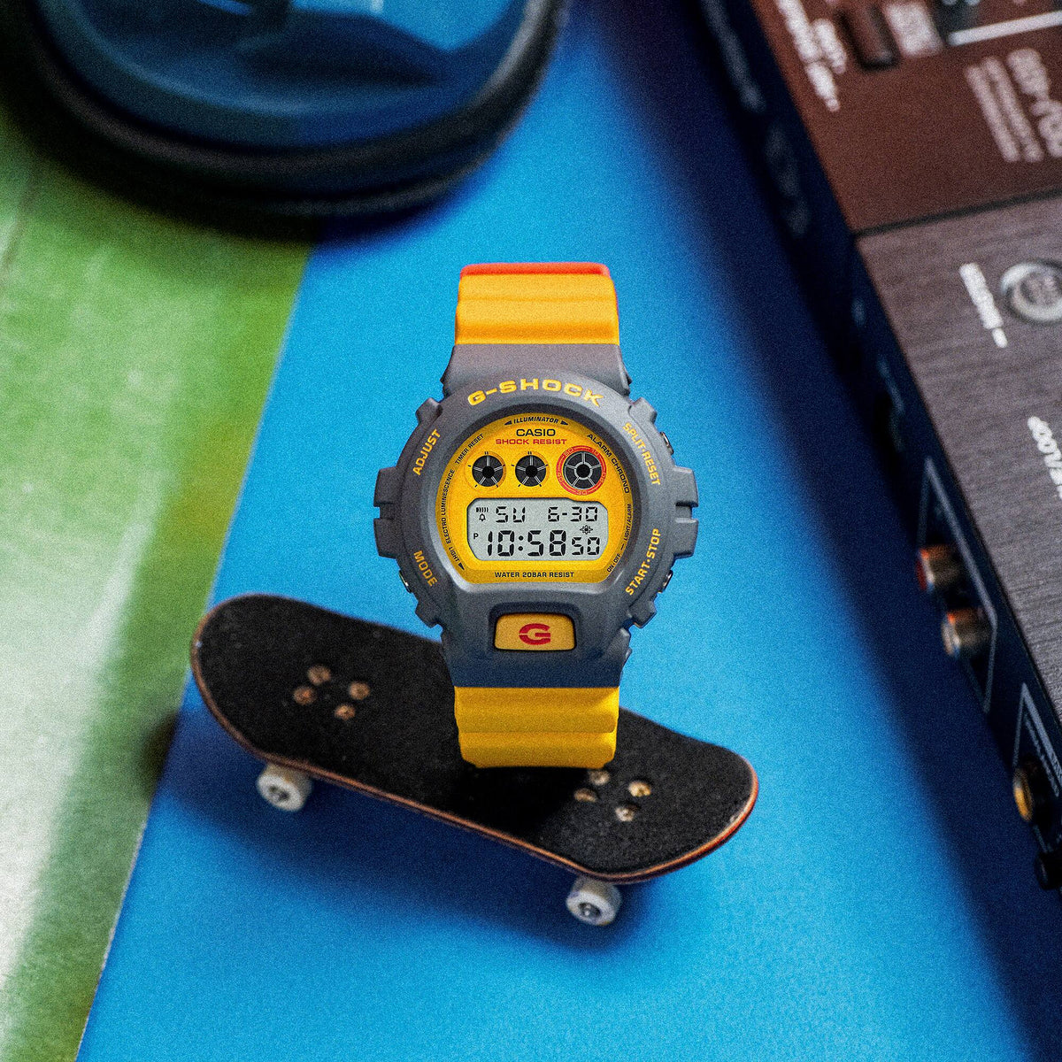 Casio G-Shock DW-6900Y-9DR 90s Sport Digital Watch – Yellow – lifestyle