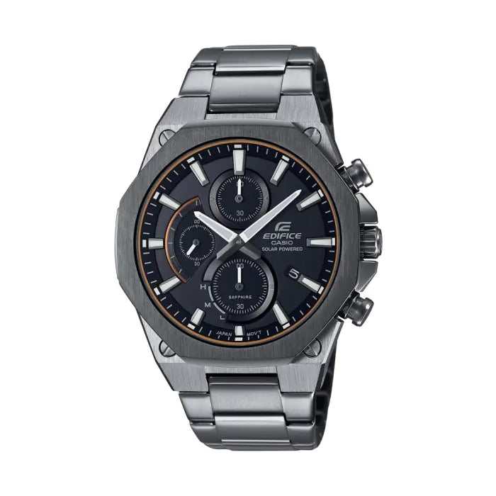 Casio Edifice EFS-S570DC-1AUDF Solar Sapphire Carbon Chronograph Watch – Black