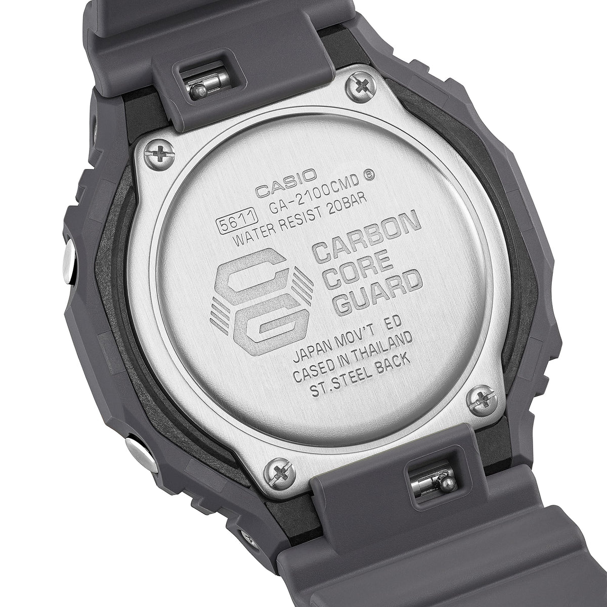 Casio G-Shock GA-2100CMD-8ADR Camouflage Octagon Watch – case back