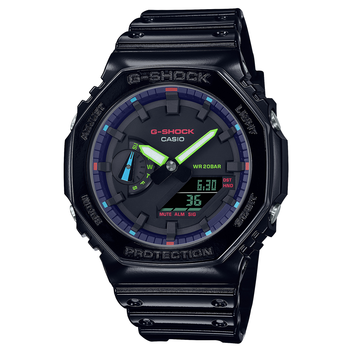 Casio G-Shock GA-2100RGB-1ADR CasiOak Rainbow Watch