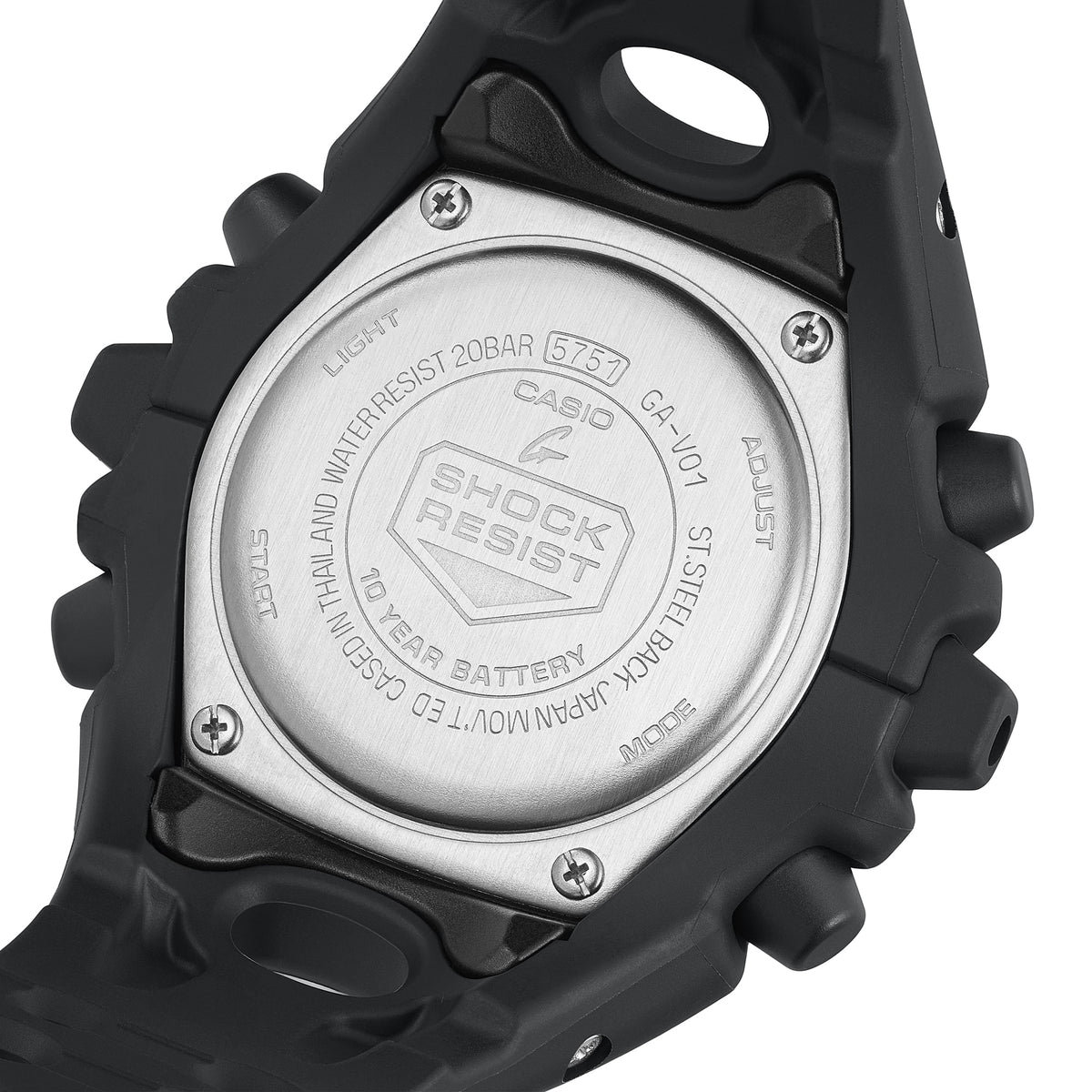 Casio G-Shock GA-V01-1A Oversized Analog-Digital Watch – case back