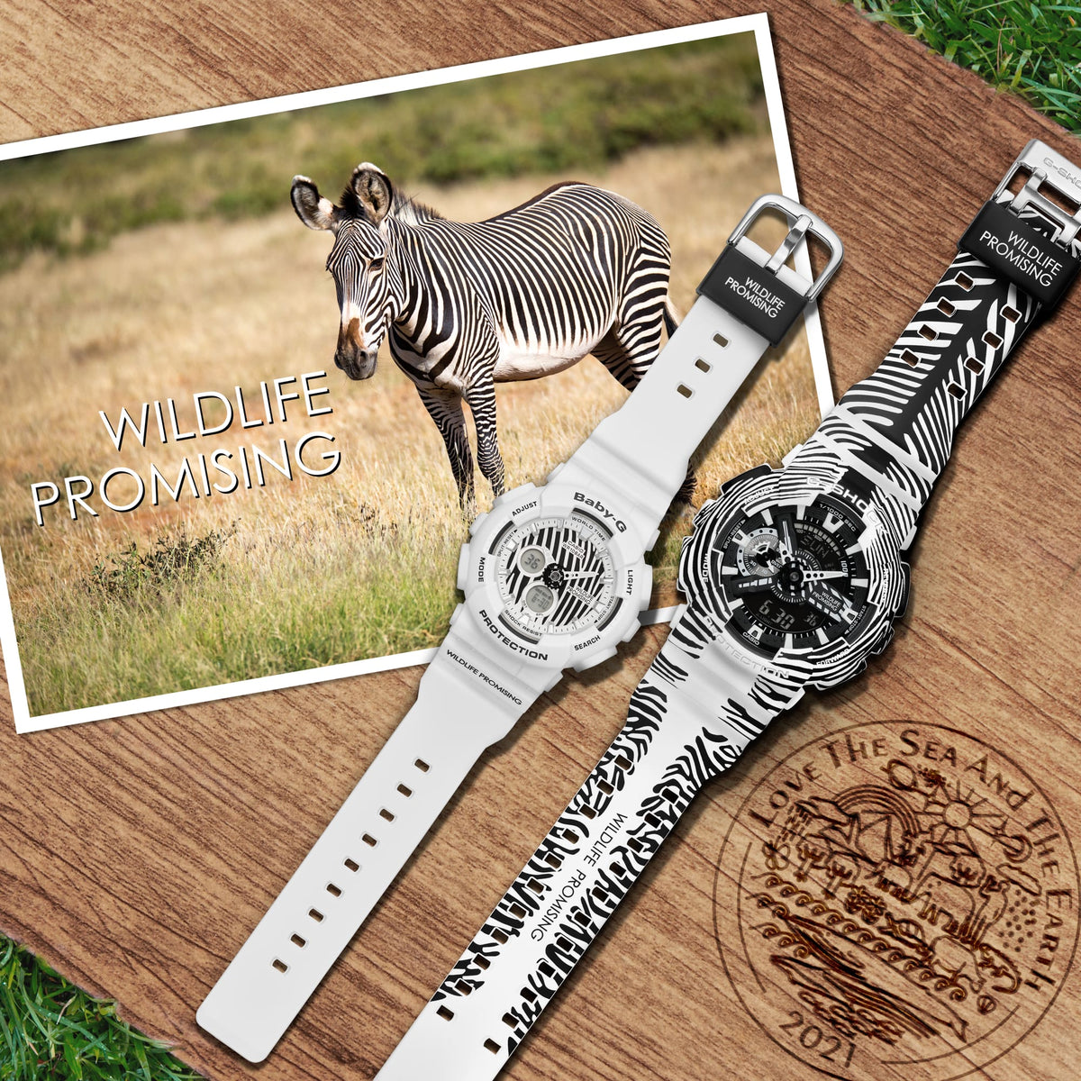 Casio Baby-G BA-120WLP-7A Wildlife Promising Zebra Watch – lifestyle