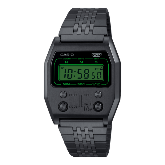 Casio A1100B-1DF Vintage Steel Watch – Black