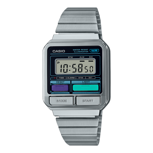 Casio A120WE-1ADF Vintage Steel Watch – Silver