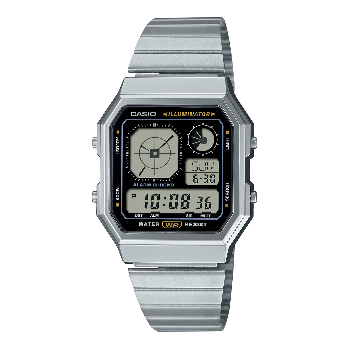Casio A130WE-1ADF Vintage Steel Watch – Silver