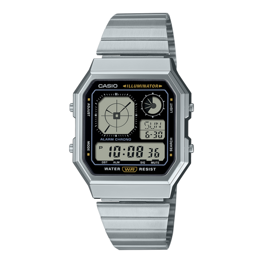Casio A130WE-1ADF Vintage Steel Watch – Silver