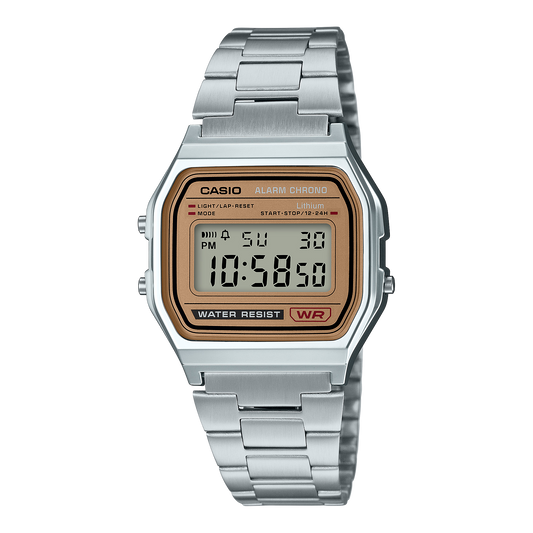 Casio A158WEA-9DF Vintage Steel Digital Watch – Gold