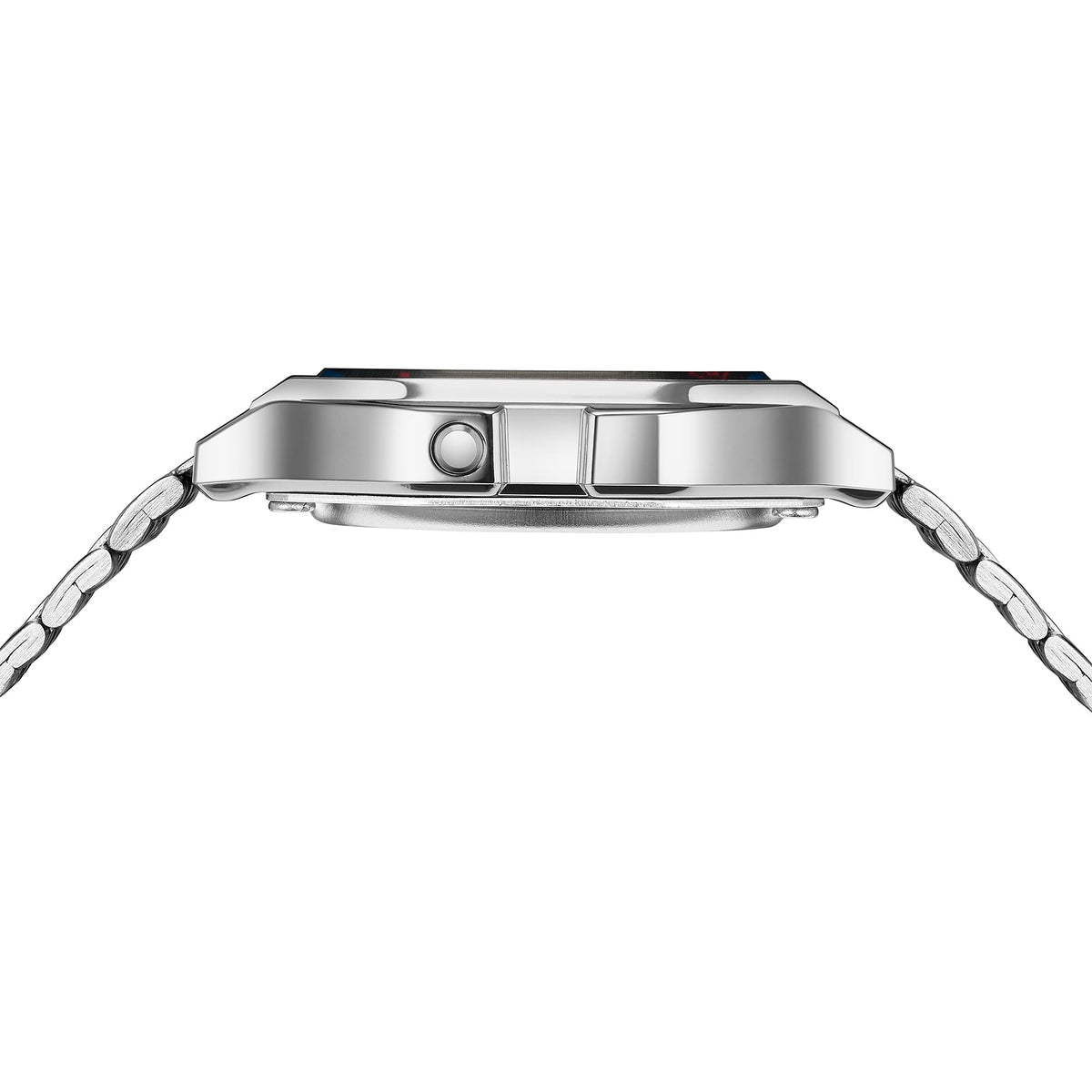 Casio A159W-N1DF Vintage Steel Watch – Silver – angle view