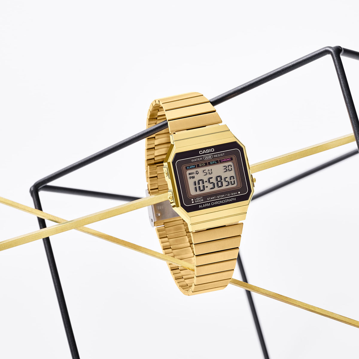 Casio A700WG-9ADF Vintage Slim Steel Watch – Gold – lifestyle