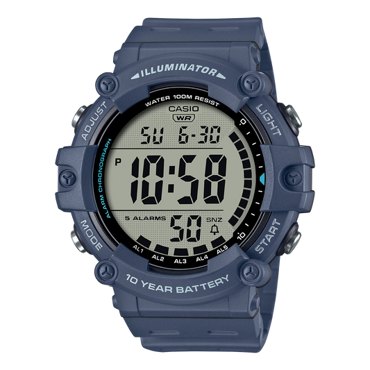 Casio AE-1500WH-2AVDF World Time Digital Watch – Blue