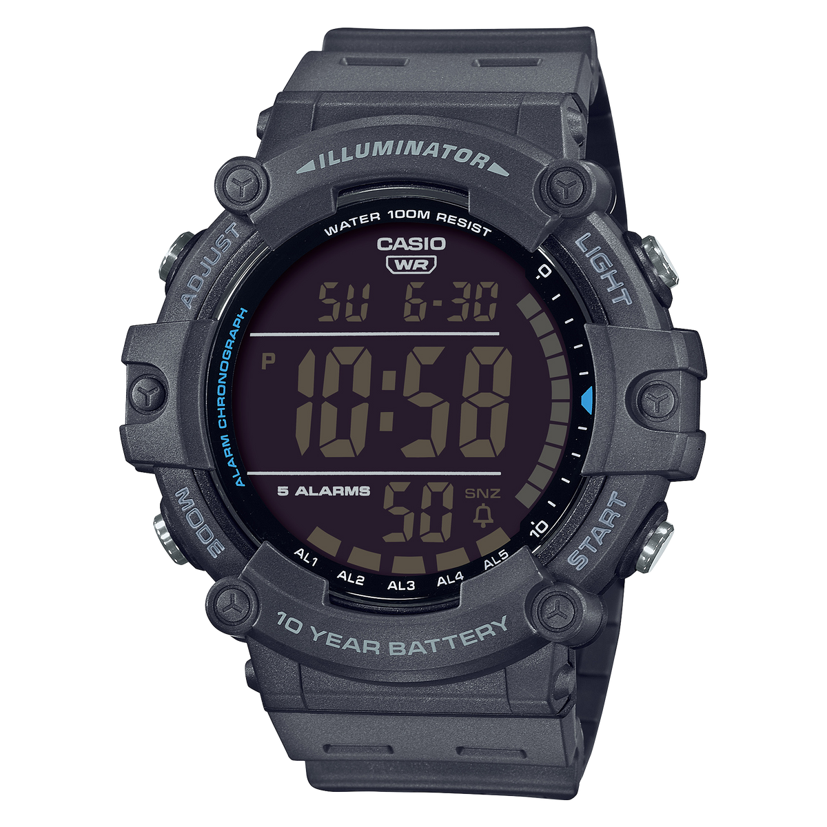 Casio AE-1500WH-8BVDF World Time Digital Watch – White