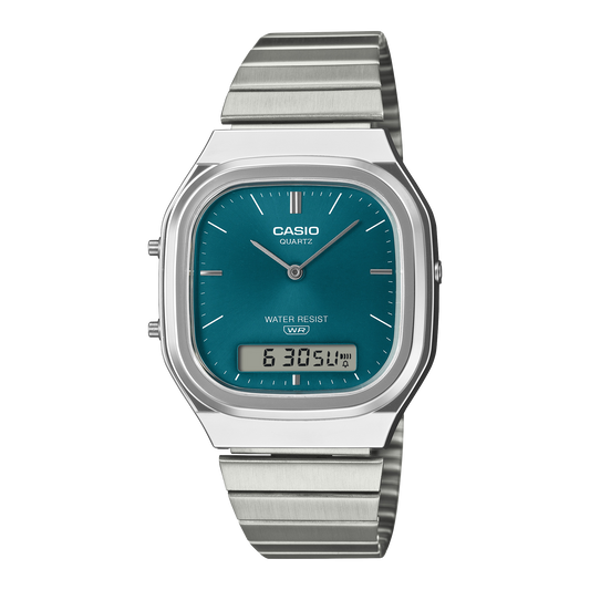Casio Vintage AQ-240E-3ADF Analog-Digital Watch – Blue Green product photo