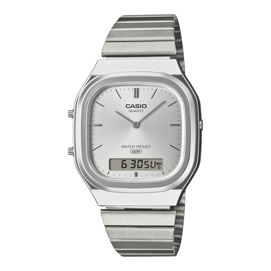 Casio Vintage AQ-240E-7ADF Analog-Digital Watch – Silver product photo
