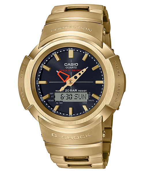 Casio G-Shock AWM-500GD-9ADR Full-Metal Solar Radio-Controlled Watch – Gold product photo