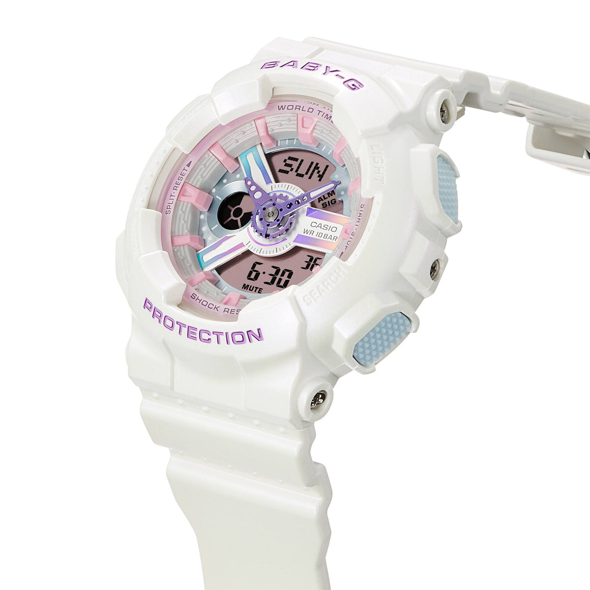Casio Baby-G BA-110FH-7ADR Holographic Analog-Digital Watch – side view