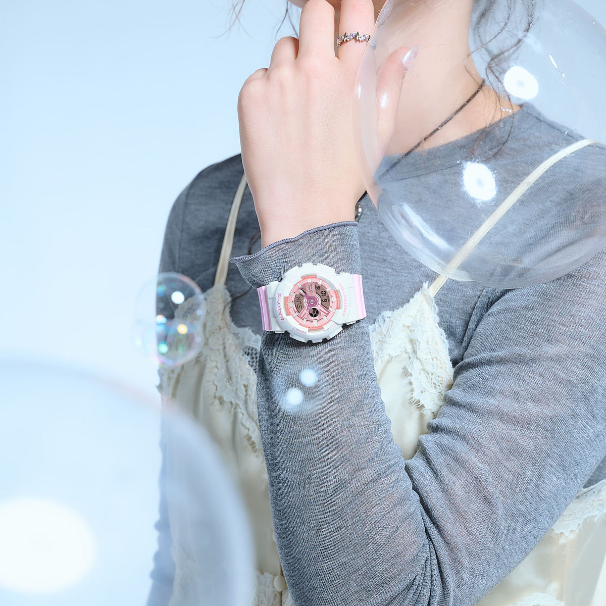 Casio Baby-G BA-110PD-4ADR Pastel Analog-Digital Watch – on wrist