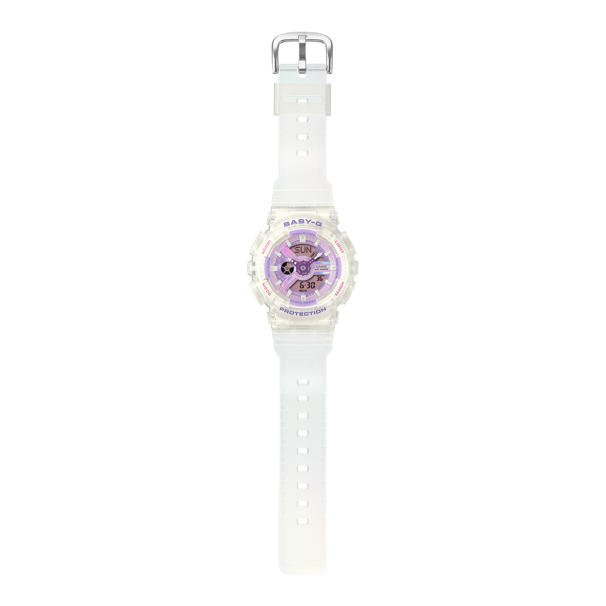 Casio Baby-G BA-110PS-7ADR Pastel Analog-Digital Watch – angle view
