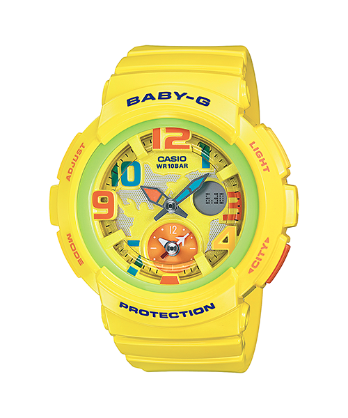 Casio Baby-G BGA-190-9BDR Dual Dial World Time Watch product photo