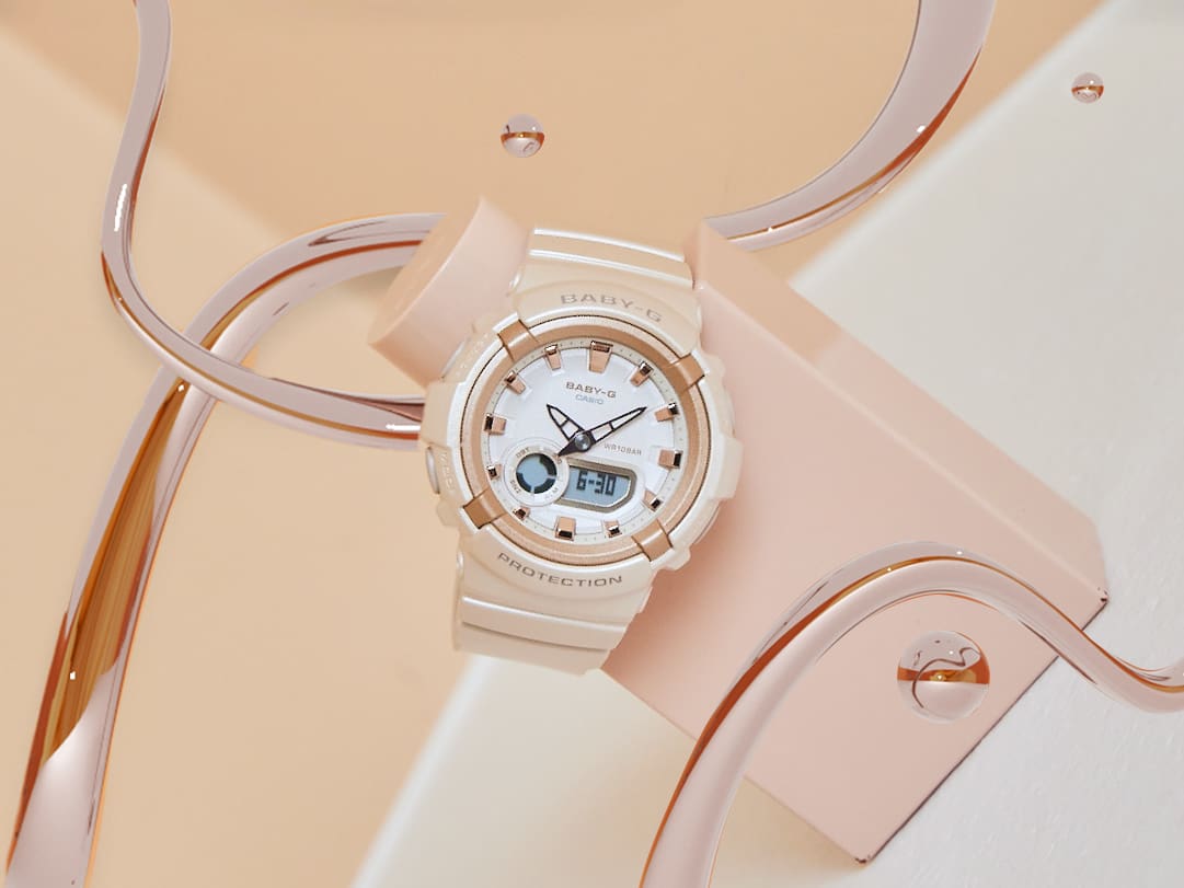 Casio Baby-G BGA-280BA-4ADR Metallic Accent Analog-Digital Watch – angle view
