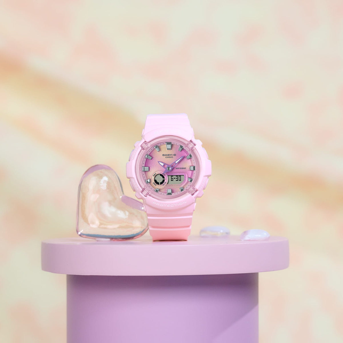 Casio Baby-G BGA-280TD-4A Tie-Dye Analog-Digital Watch – angle view