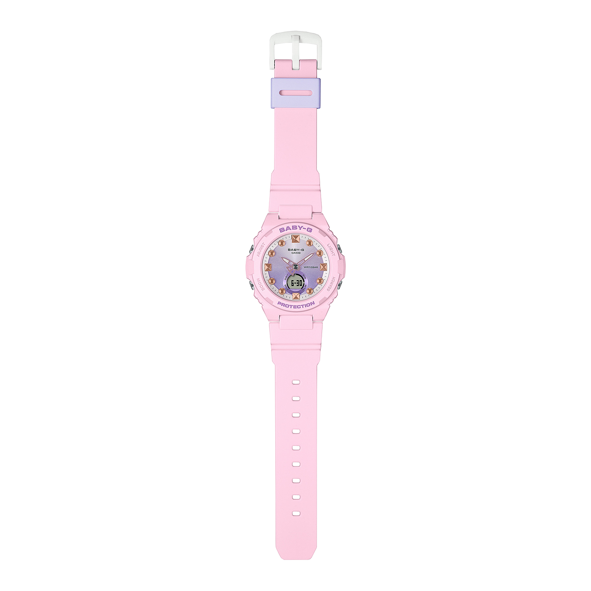 Casio Baby-G BGA-320-4A Summer Beach Analog-Digital Watch – angle view