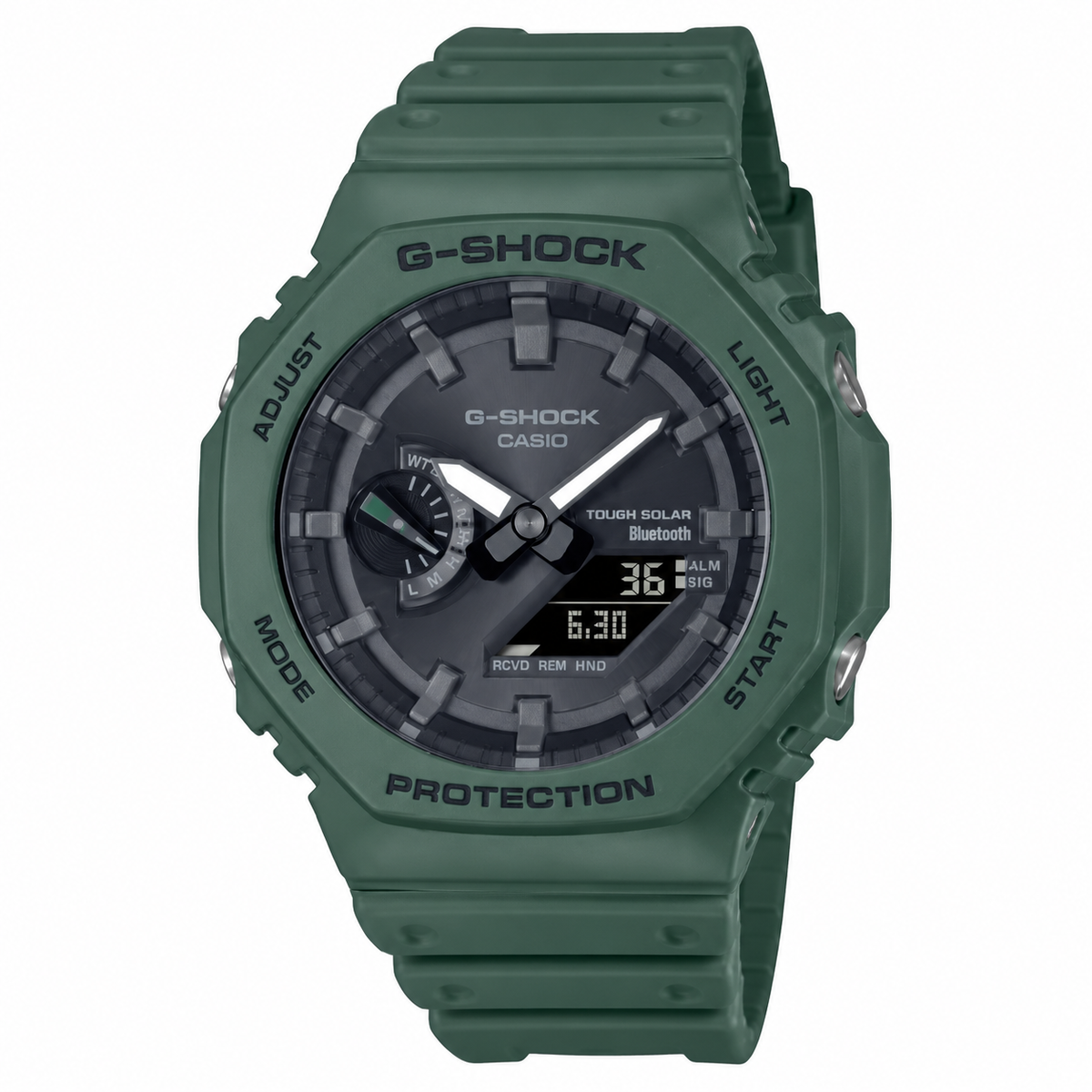 Casio G-Shock GA-B2100-3A CasiOak Bluetooth Solar Watch – Olive Green