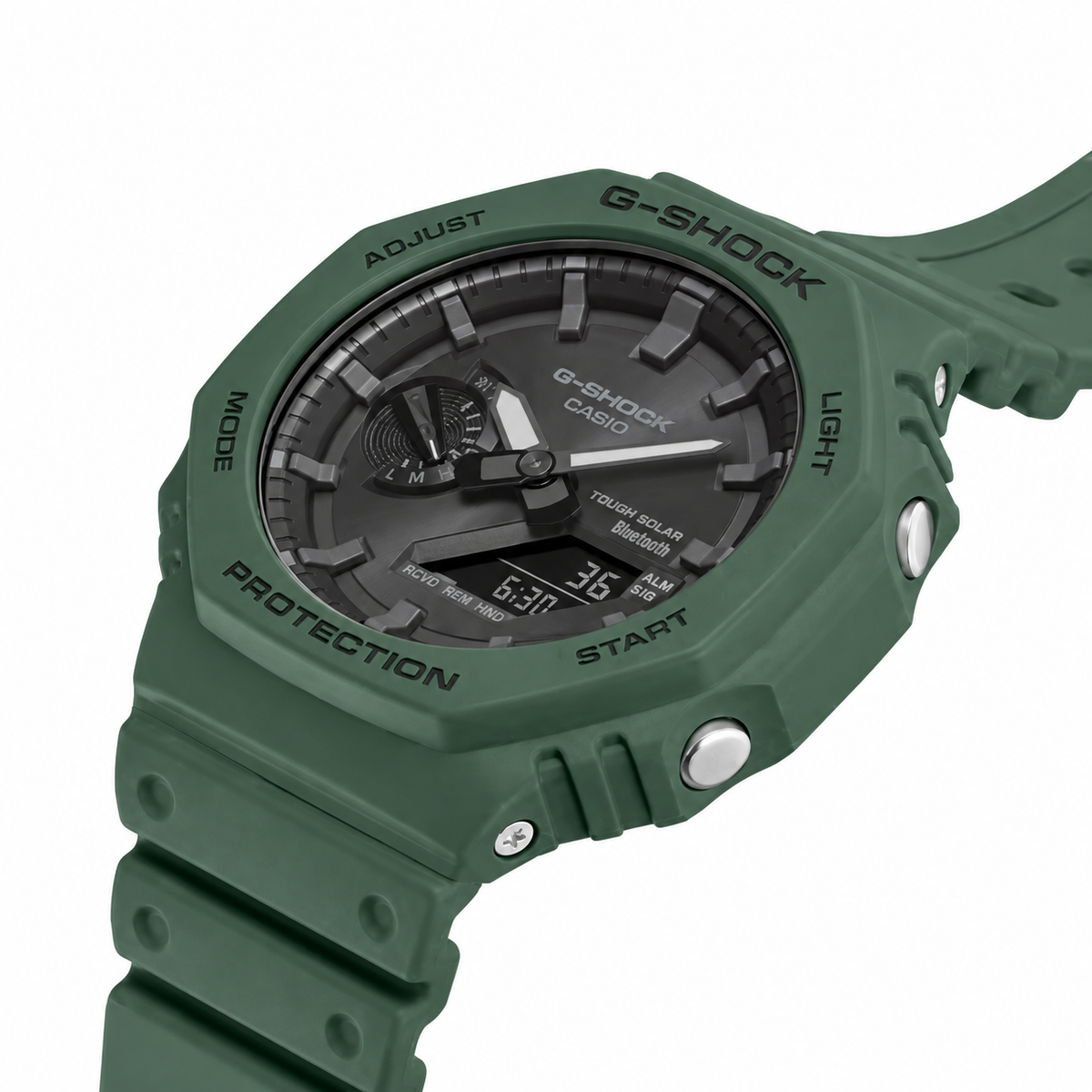 Casio G-Shock GA-B2100-3A CasiOak Bluetooth Solar Watch – Olive Green