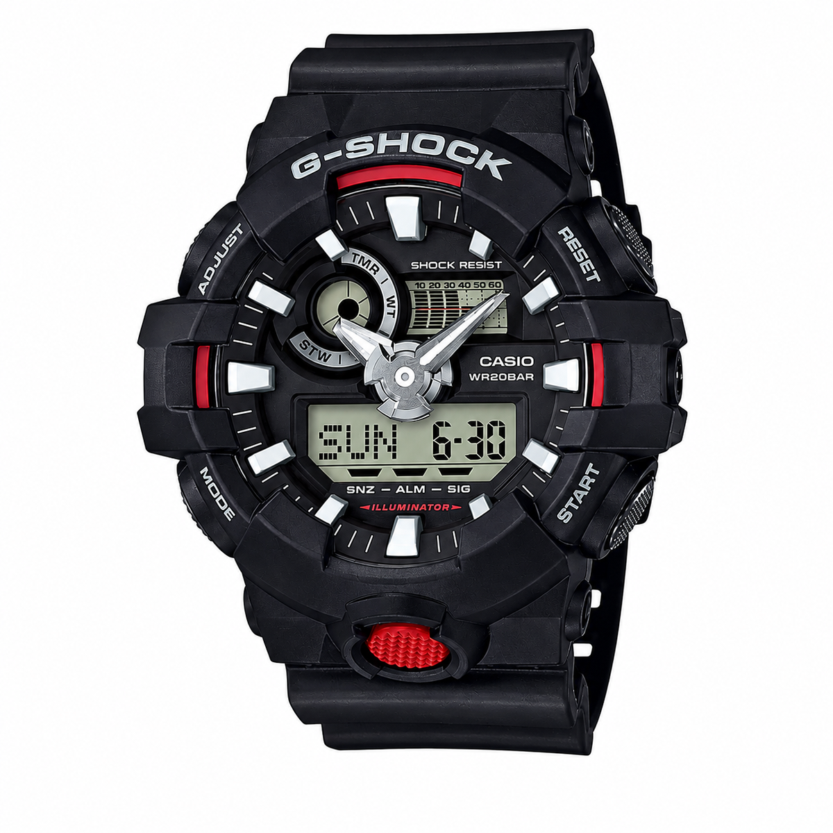 Casio G-Shock GA-700-1A Analog-Digital Sport Watch – Black
