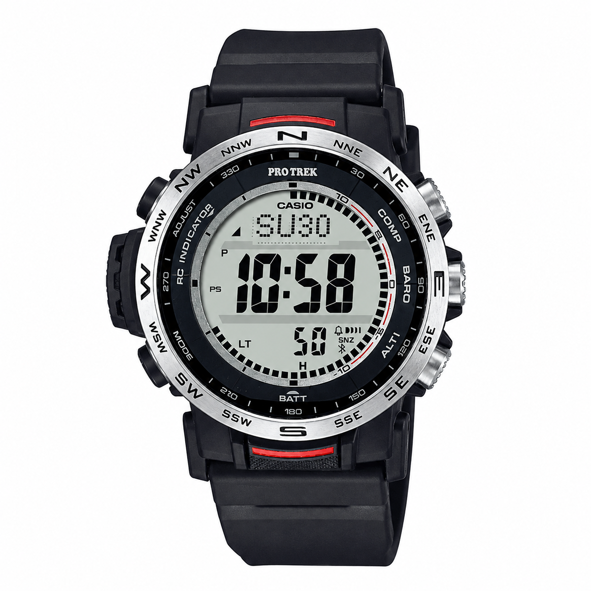 Casio Pro Trek PRW-35-1ADR Triple Sensor Solar Multiband Watch – Black