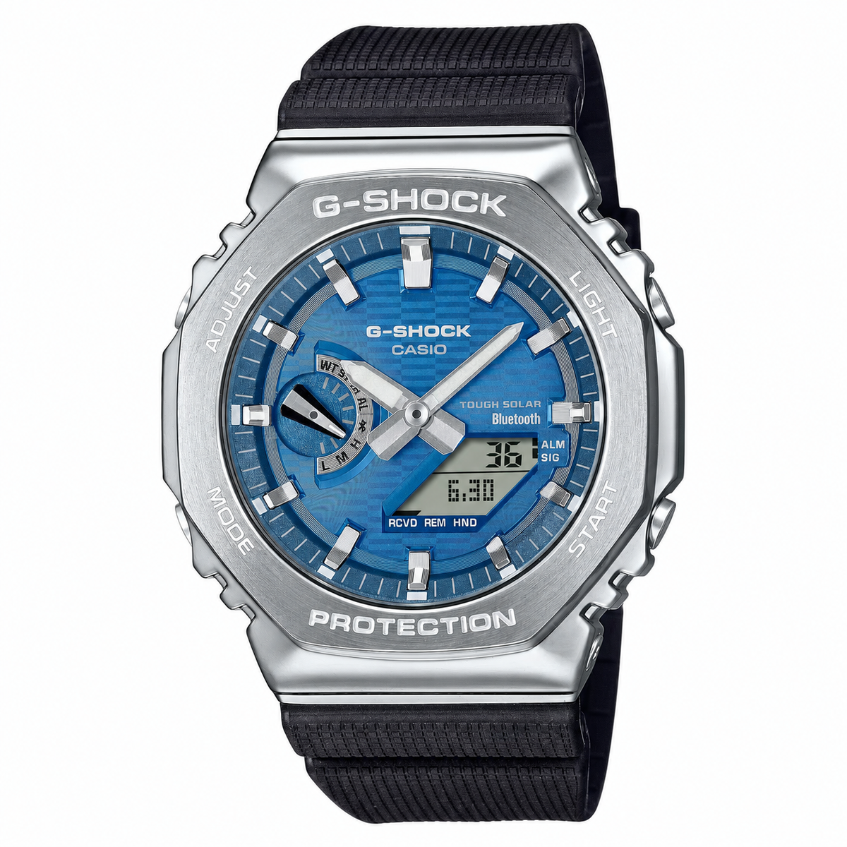 Casio G-Shock GBM-2100A-2B Bluetooth Solar CasiOak Watch – Blue