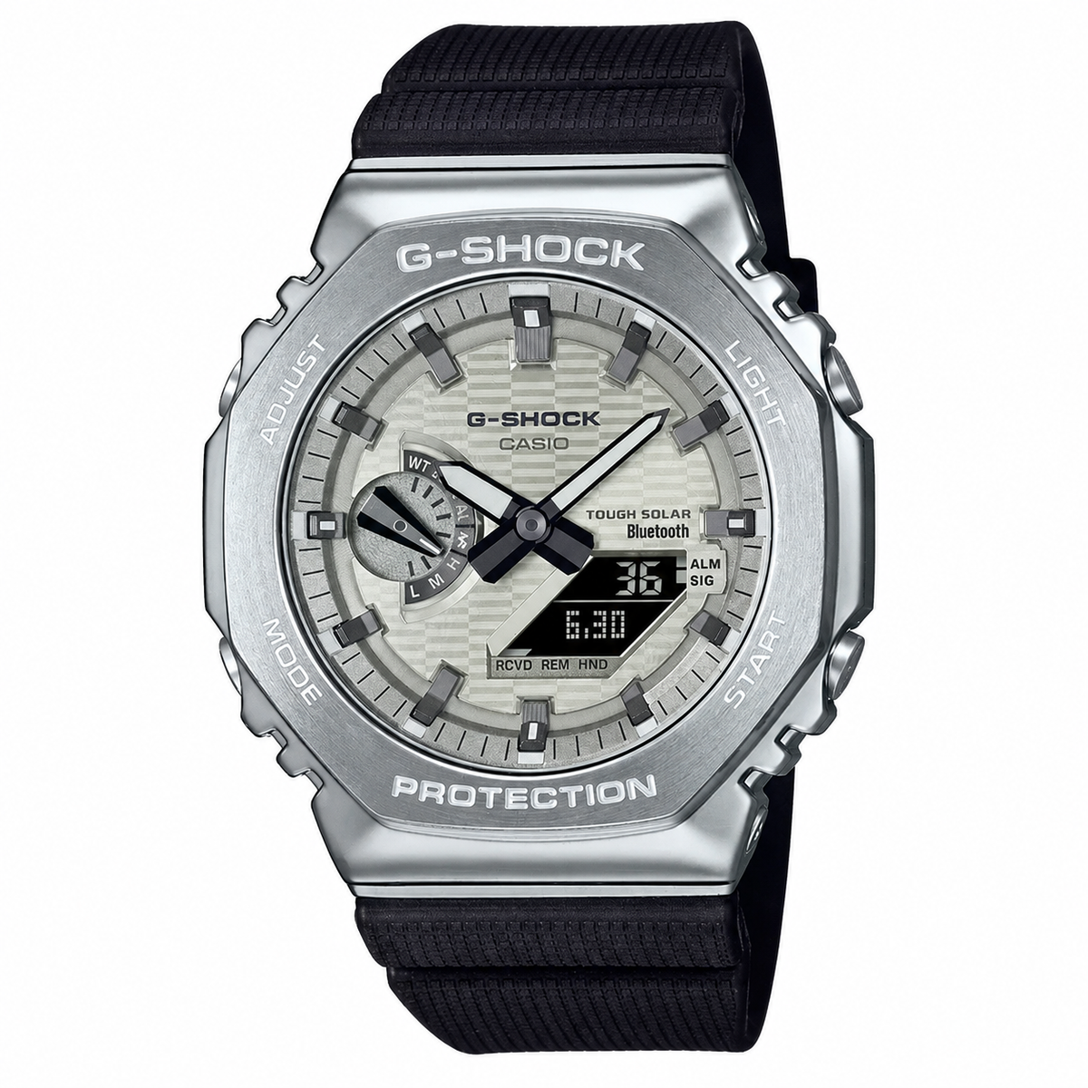 Casio G-Shock GBM-2100A-8B Bluetooth Solar CasiOak Watch – Black