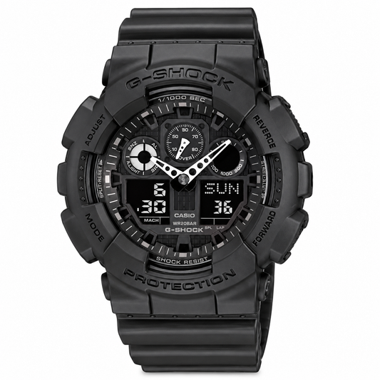 Casio G-Shock GA-100-1A1HDR Big Case Analog-Digital Watch – Black