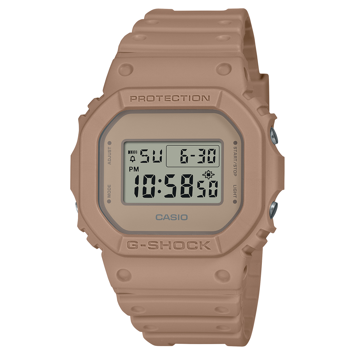 Casio G-Shock DW-5600NC-5DR Digital Square Watch – Neon Green – front view