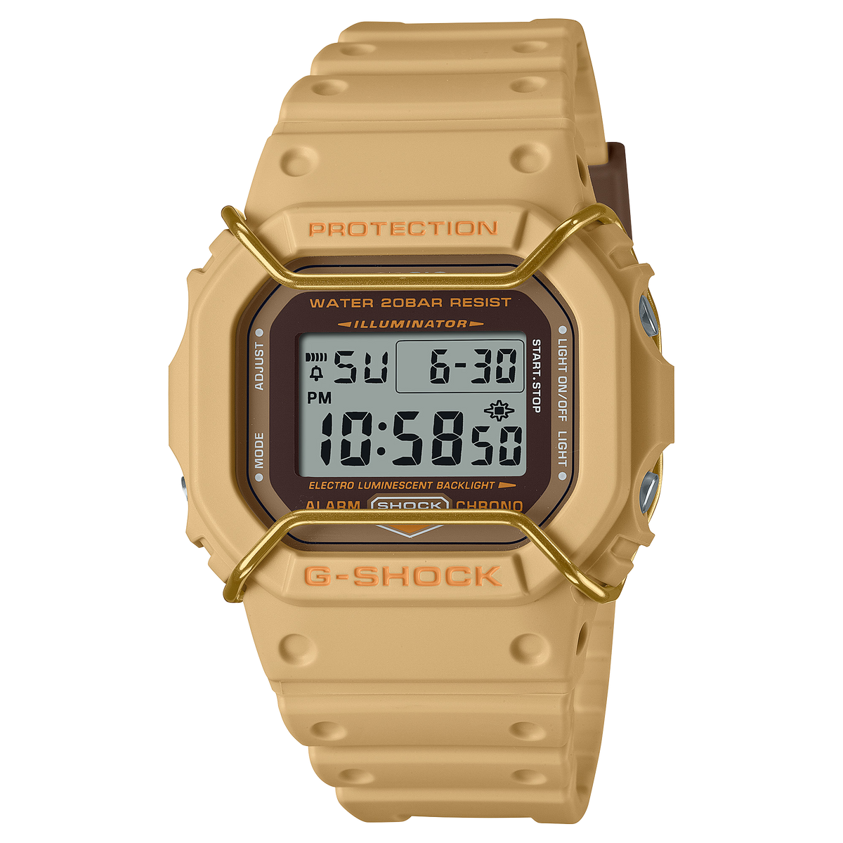 Casio G-Shock DW-5600PT-5DR Digital Square Watch – Pastel Teal – front view