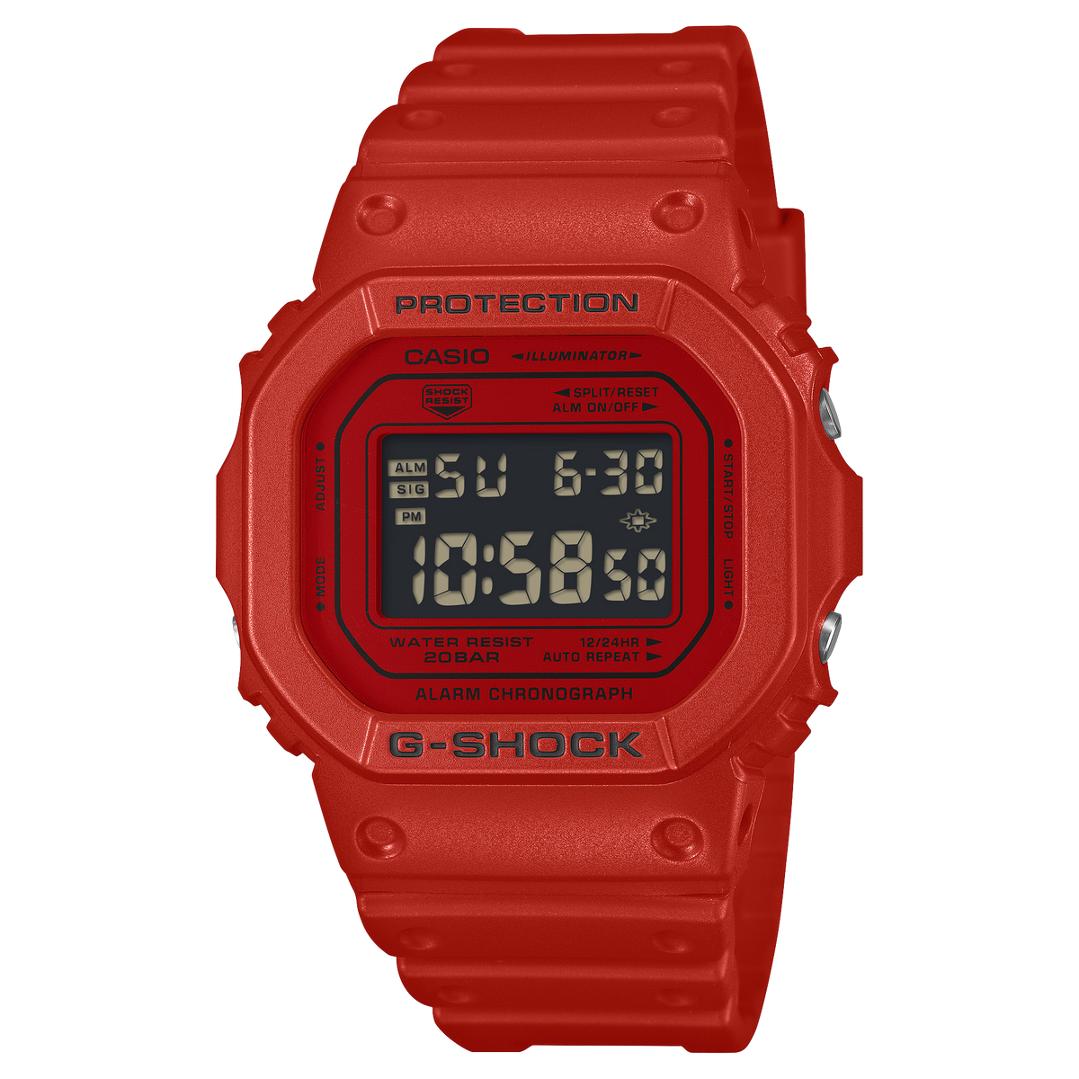 Casio G-Shock DW-5600RRB-4DR Digital Square Watch – Rainbow – front view