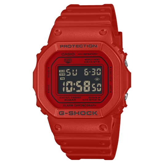 Casio G-Shock DW-5600RRB-4DR Digital Square Watch – Rainbow – front view