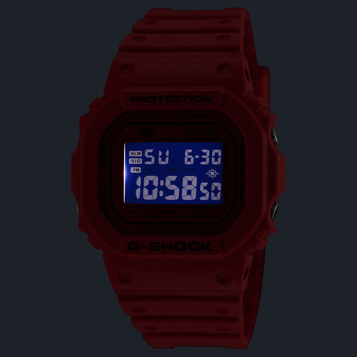 Casio G-Shock DW-5600RRB-4DR Digital Square Watch – Rainbow – LED light