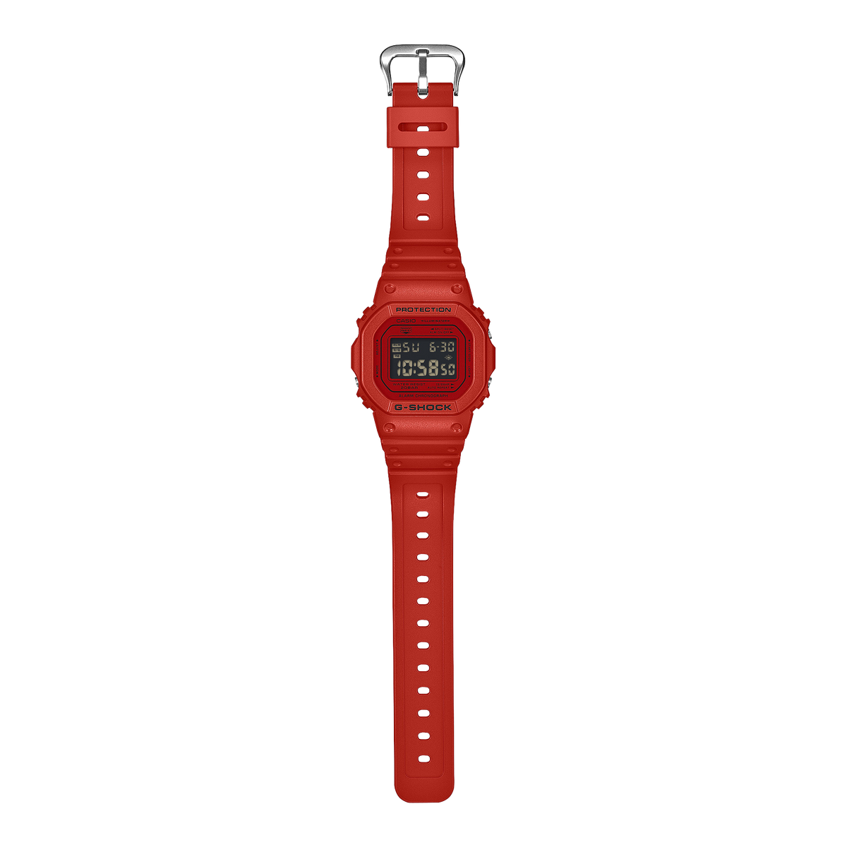 Casio G-Shock DW-5600RRB-4DR Digital Square Watch – Rainbow – side view