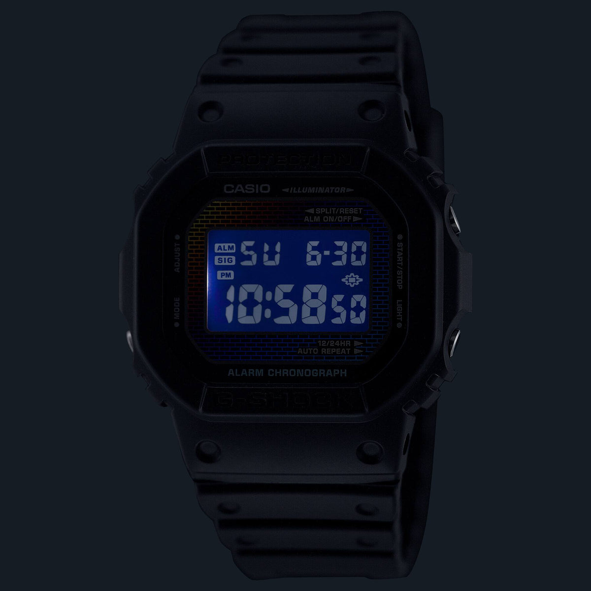 Casio G-Shock DW-5600RW-1D Digital Square Watch – Resin White – LED light