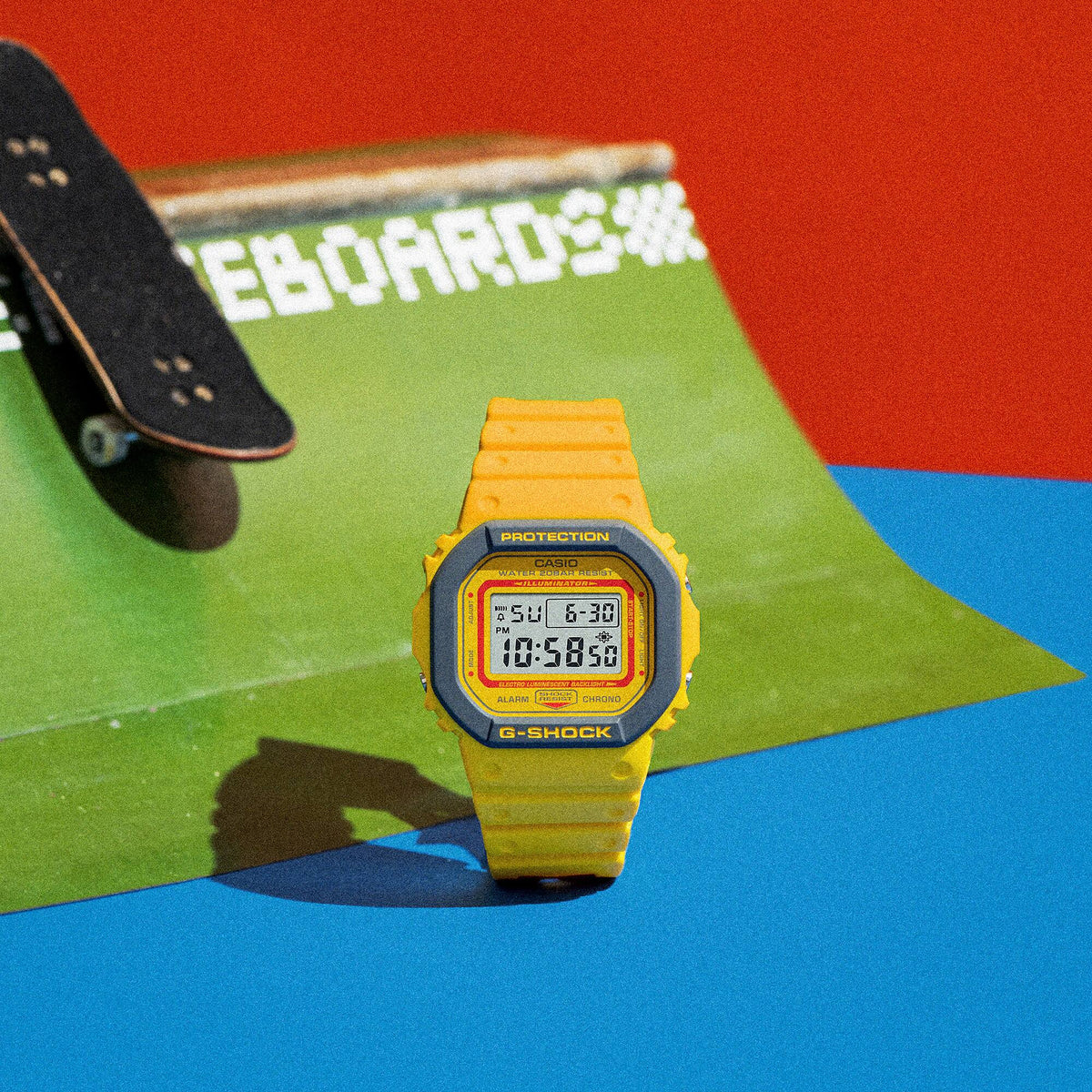 Casio G-Shock DW-5610Y-9DR Retro Sport Series Digital Watch – detail view