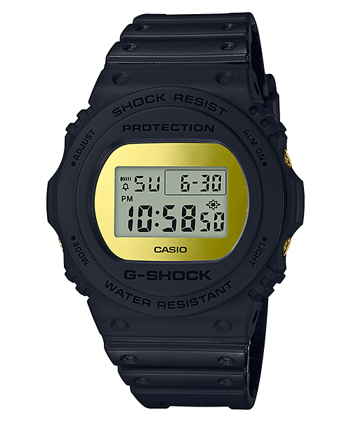 Casio G-Shock DW-5700BBMB-1DR Metallic Mirror Face Watch – Black/Gold product photo