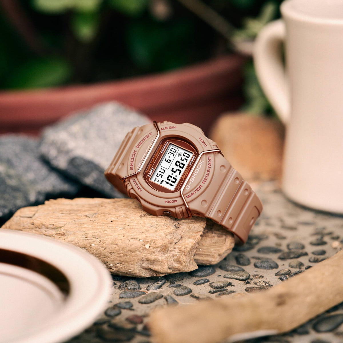 Casio G-Shock DW-5700PT-5DR Tone-on-Tone Digital Watch – lifestyle